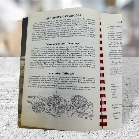 Vintage Recipes On Parade CASSEROLES International Military Wives Cookbook VTG - Picture 11 of 14